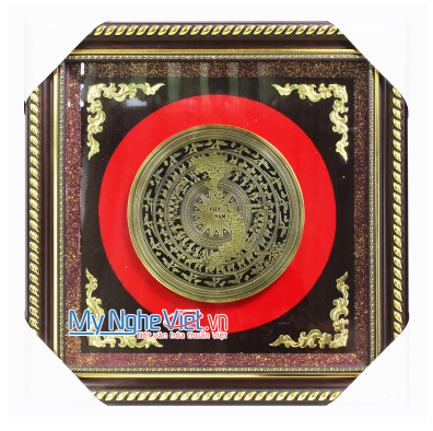Tranh Đồng Hoạ Tiết Trống Đồng 55x55 - MNV-DD03-1