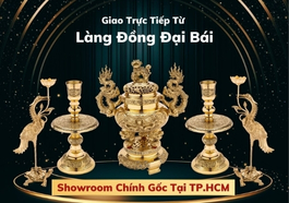 Đồ thờ gia tiên bằng đồng Đại Bái tại TP.HCM 