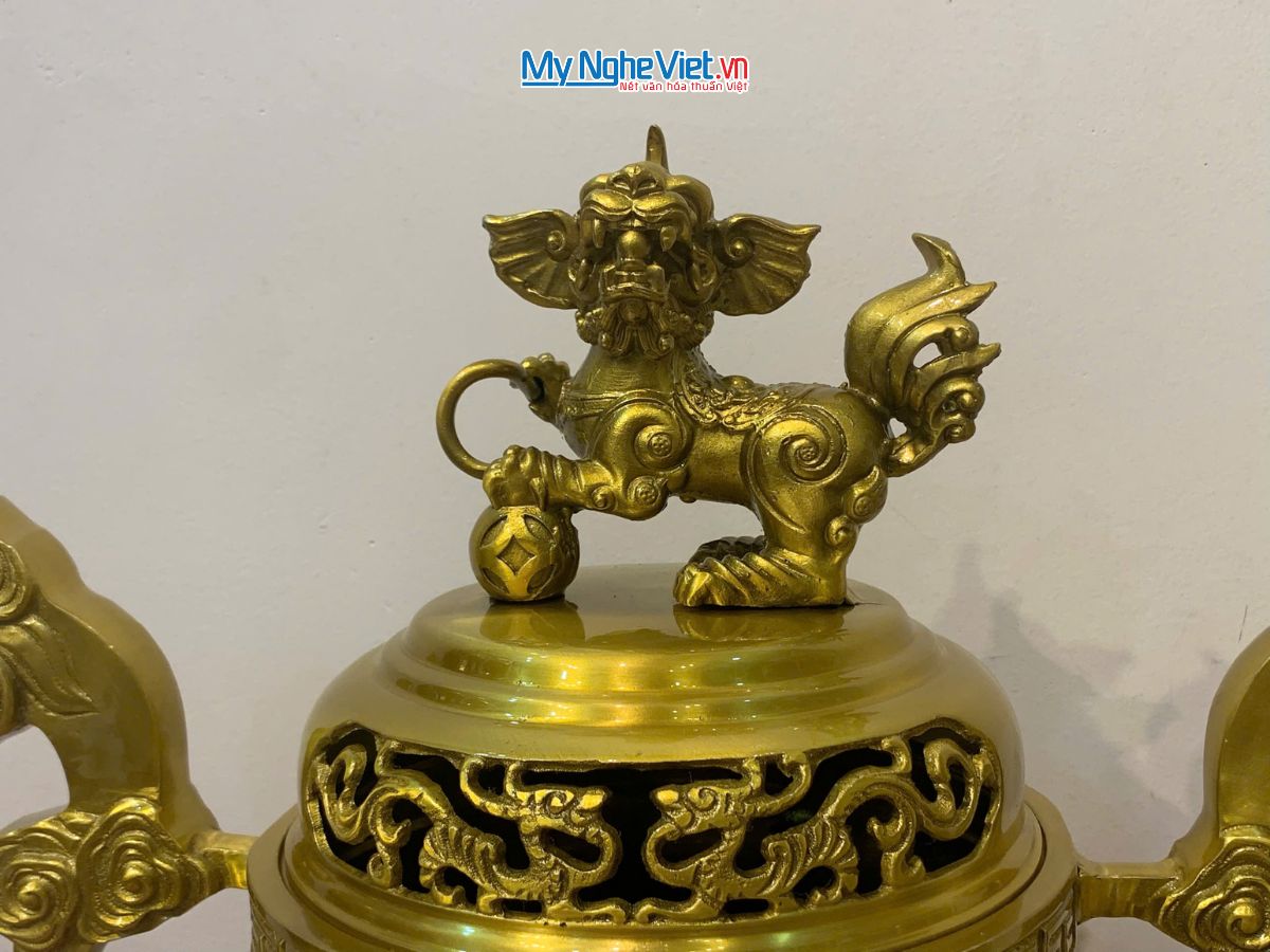 Bộ Tam Sự Bằng Đồng Vàng Đậm Trạm Rồng đẹp MNV-DD18/50