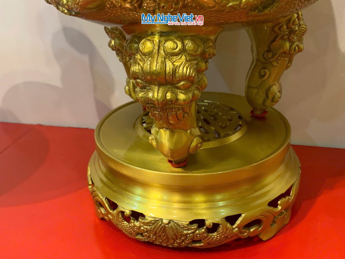 Bộ Tam Sự Bằng Đồng Vàng Đậm Trạm Rồng đẹp MNV-DD18/50