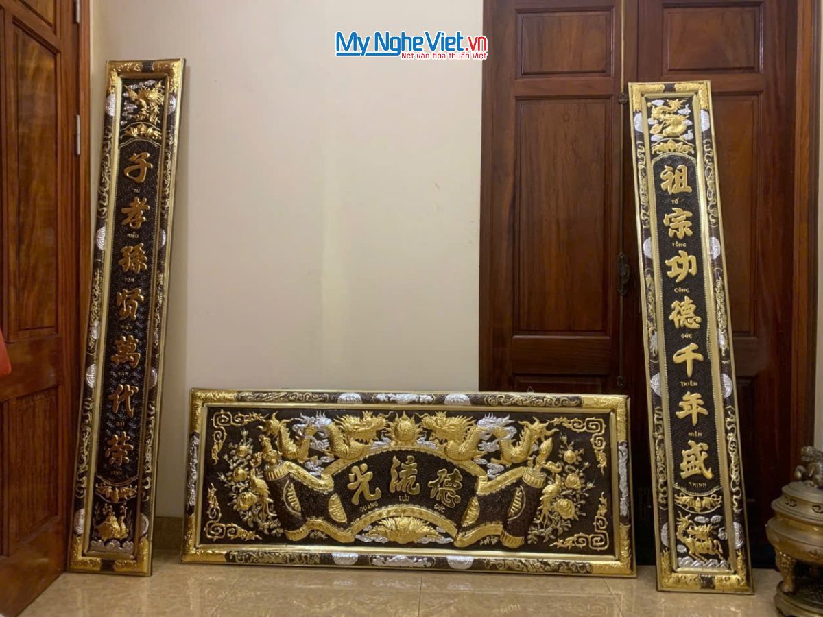 Hoành phi câu đối đồng - Cuốn thư câu đối