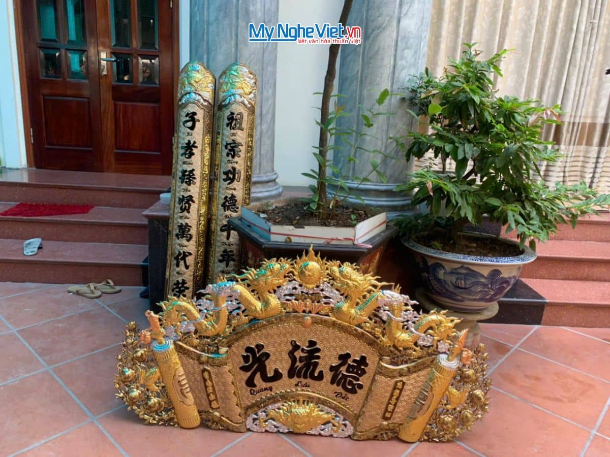 Hoành phi câu đối đồng - Cuốn thư câu đối