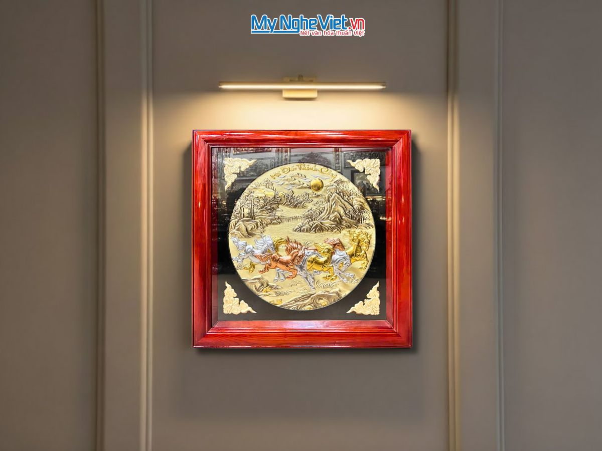 Tranh đồng Mã Đáo Thành Công Đồng Hun Giả Cổ DD8282/3