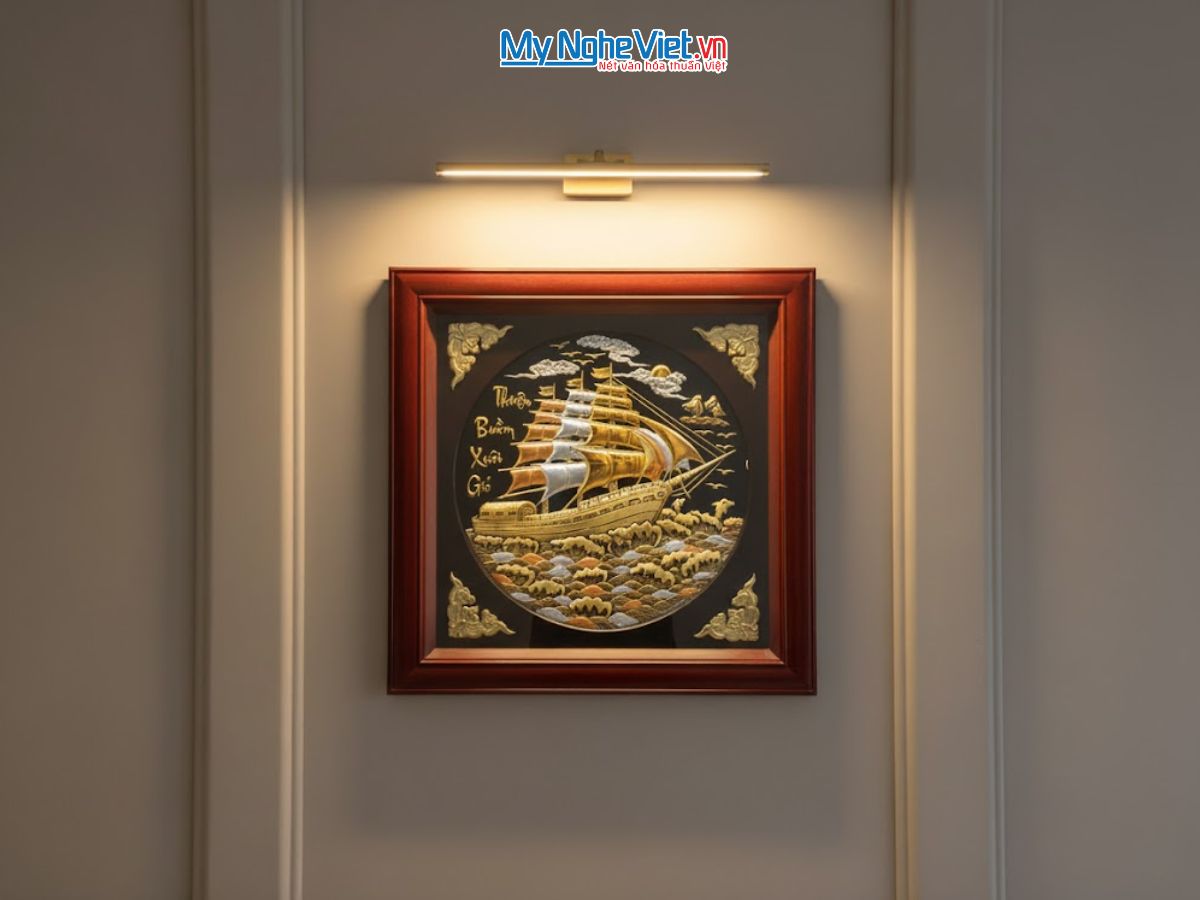 Tranh đồng thuận buồm xuôi gió DD888-2