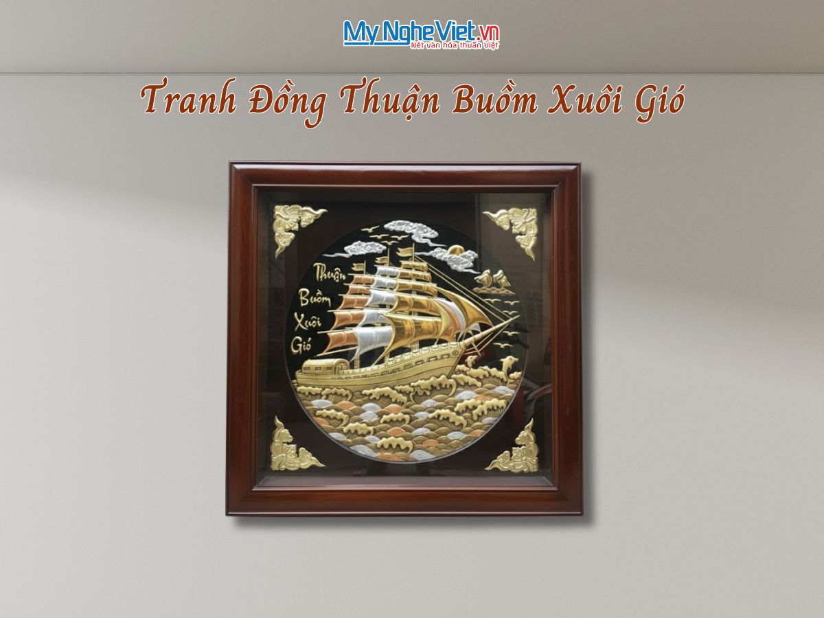 Tranh đồng thuận buồm xuôi gió DD888-2