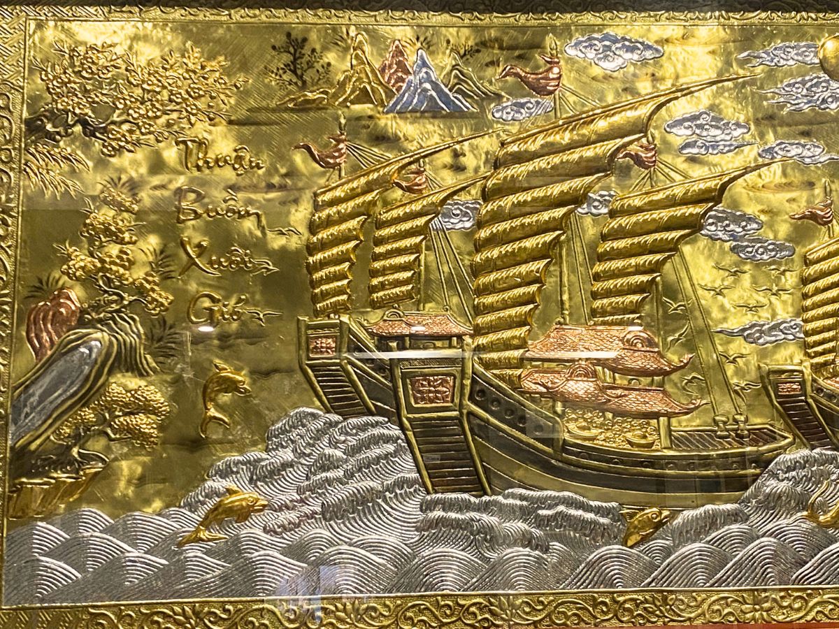 Tranh thuận buồm xuôi gió khung vặn 120x230 MNV-DD12239.1