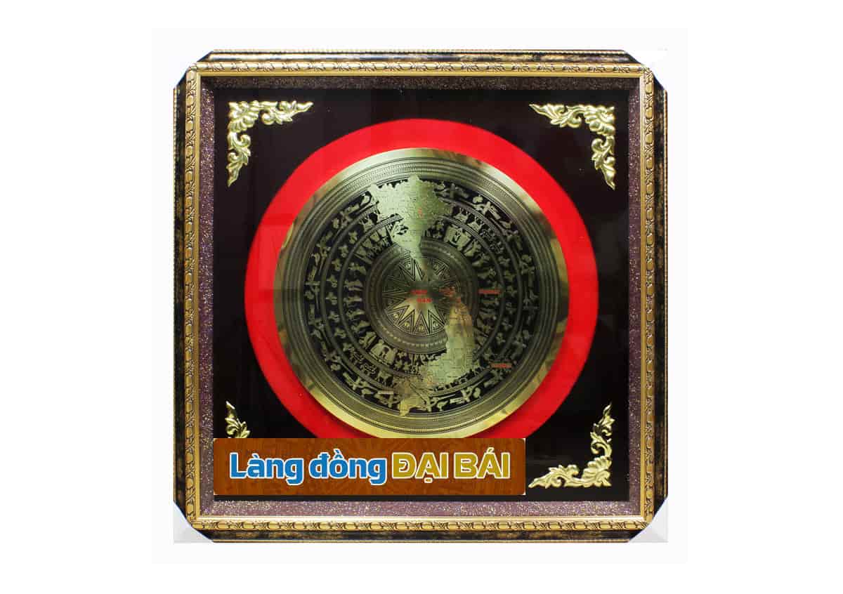 Tranh đồng hoạ tiết Trống Đồng MNV-DD06-100