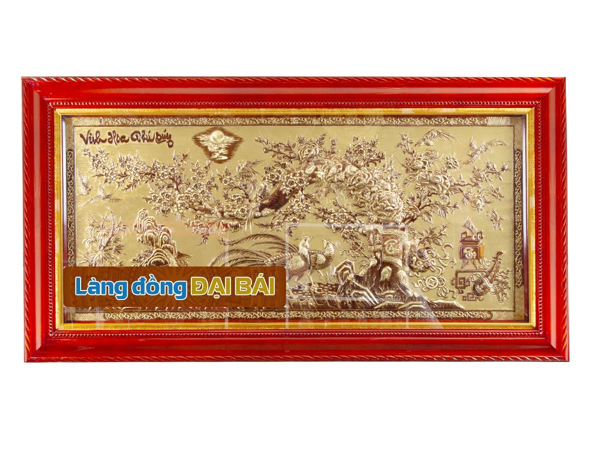 Tranh đồng cao cấp Vinh Hoa Phú Quý MNV-DD1223-2