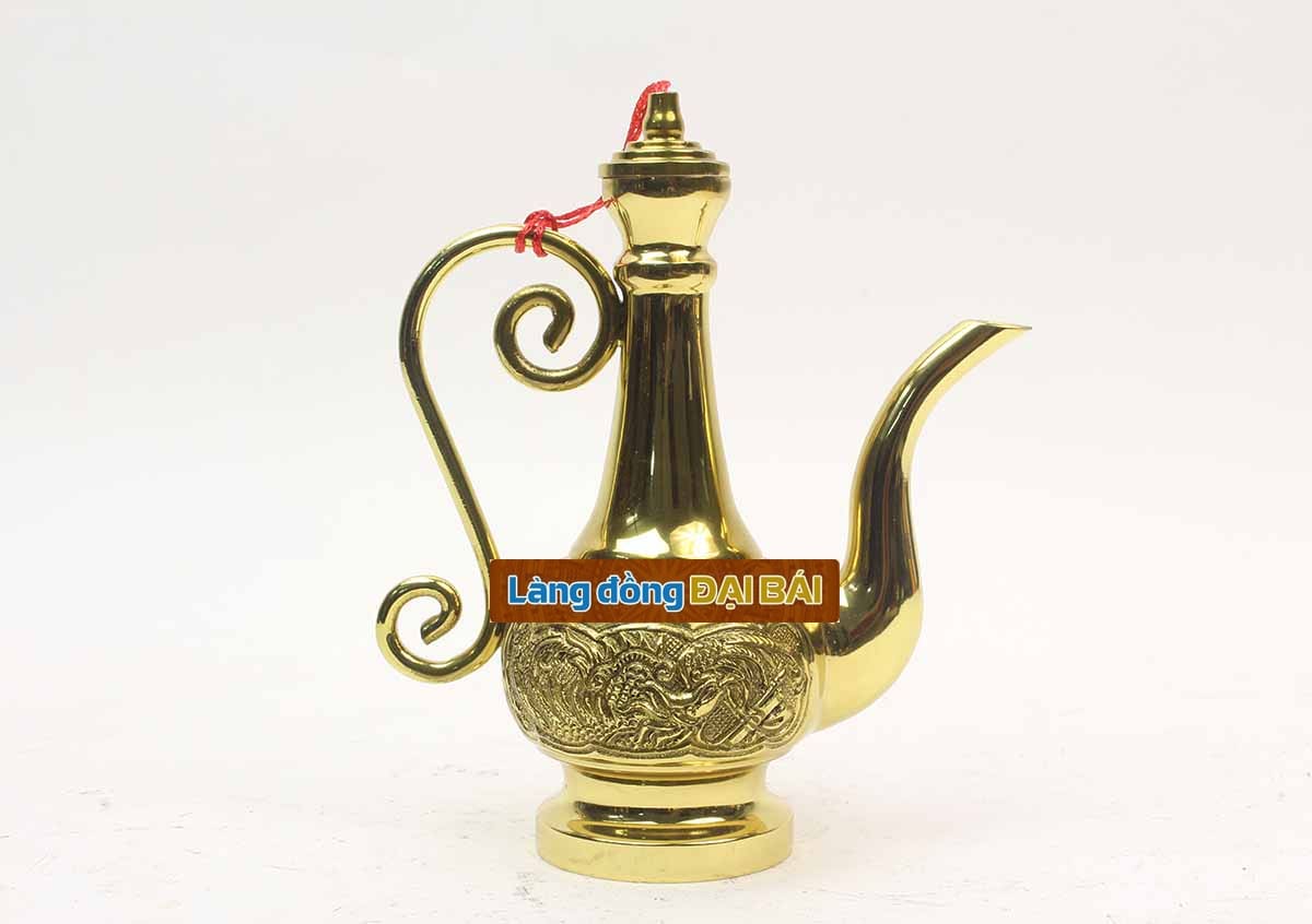 Bộ Đồ Thờ Cúng Đồng Bộ ngũ sự 9 món đồng vàng MNV-BDD9M1