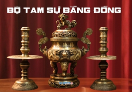 Bộ tam sự bằng đồng Đại Bái tại TP.HCM 