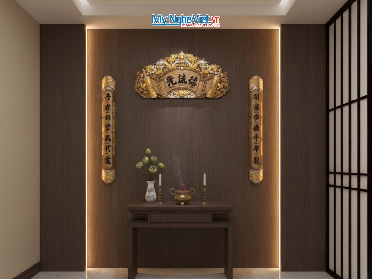 Hoành phi câu đối đồng - Cuốn thư câu đối