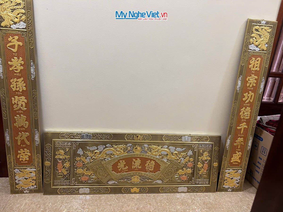 Hoành phi câu đối đồng - Cuốn thư câu đối