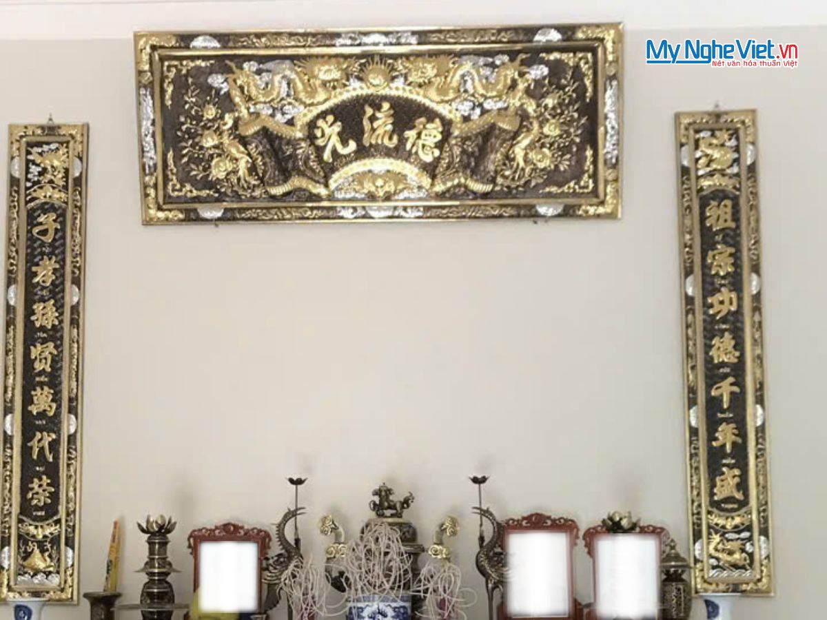 Hoành phi câu đối đồng - Cuốn thư câu đối