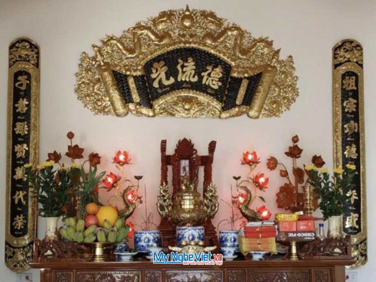 Hoành phi câu đối đồng - Cuốn thư câu đối