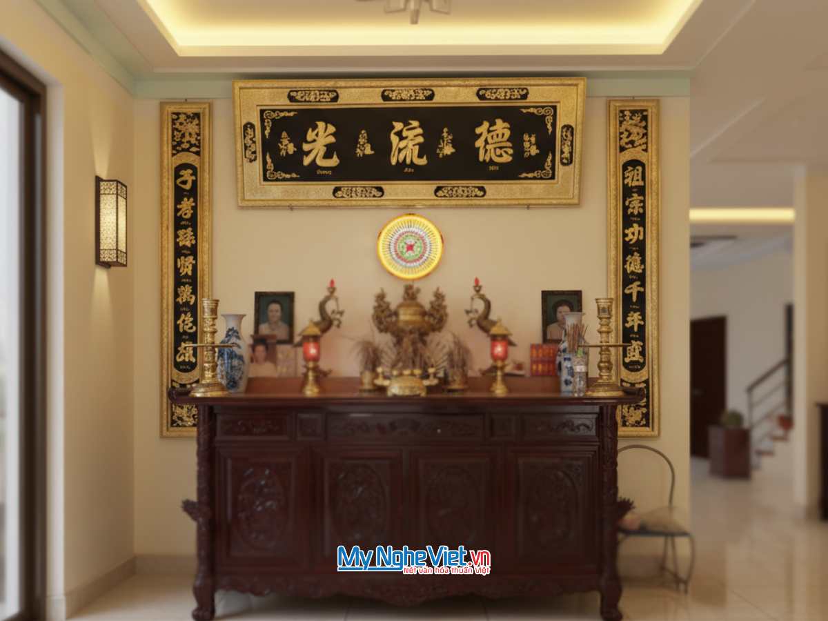 Hoành phi câu đối đồng - Cuốn thư câu đối