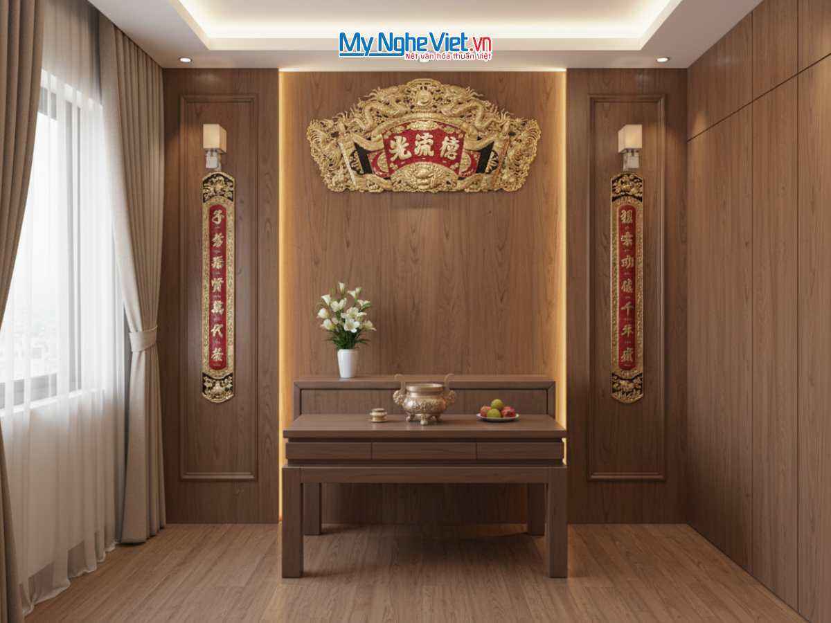 Hoành phi câu đối đồng - Cuốn thư câu đối