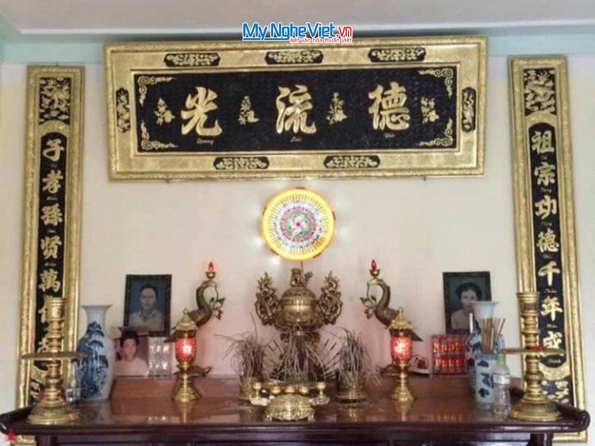 Hoành phi câu đối đồng - Cuốn thư câu đối