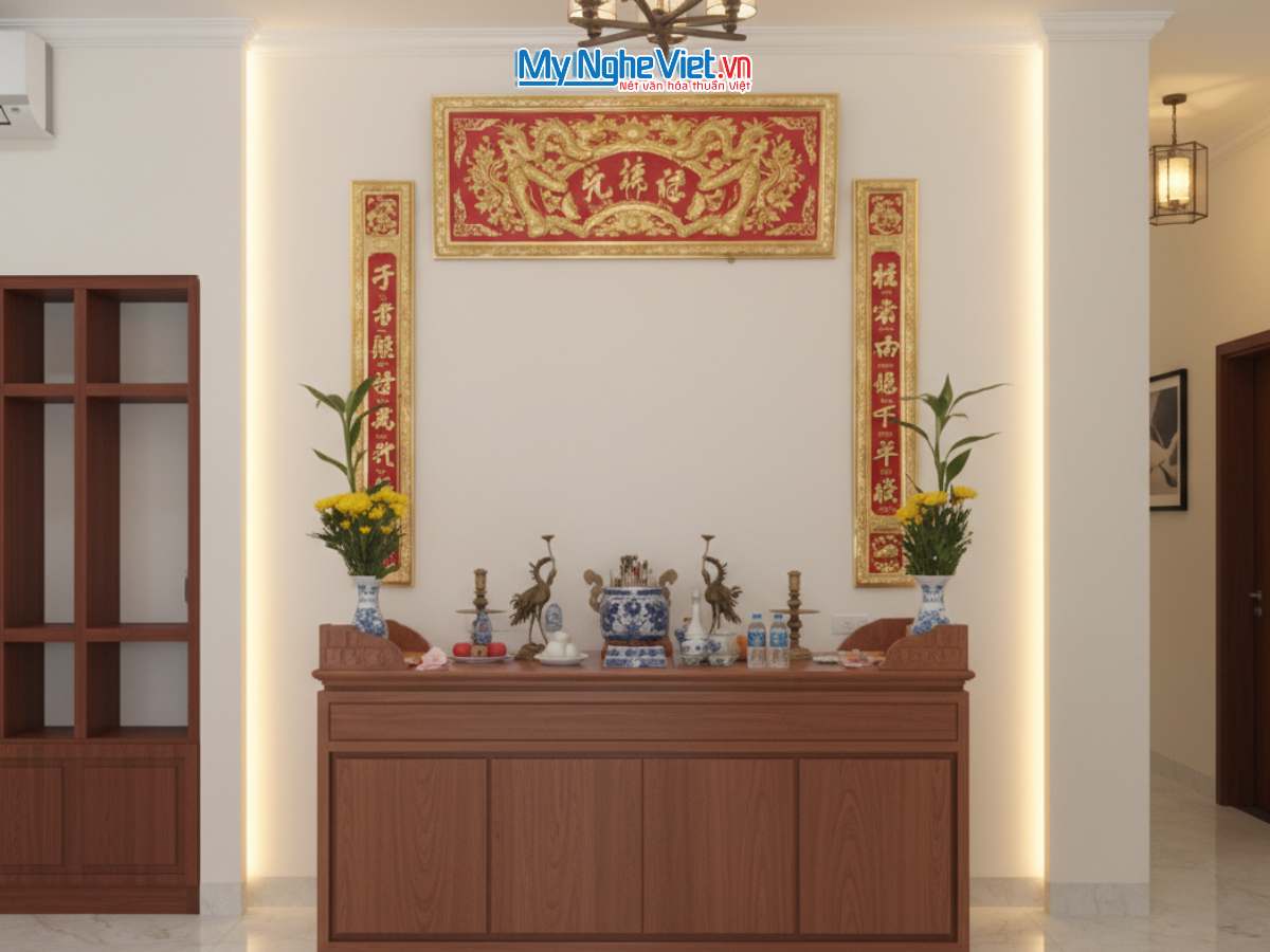 Hoành phi câu đối đồng - Cuốn thư câu đối