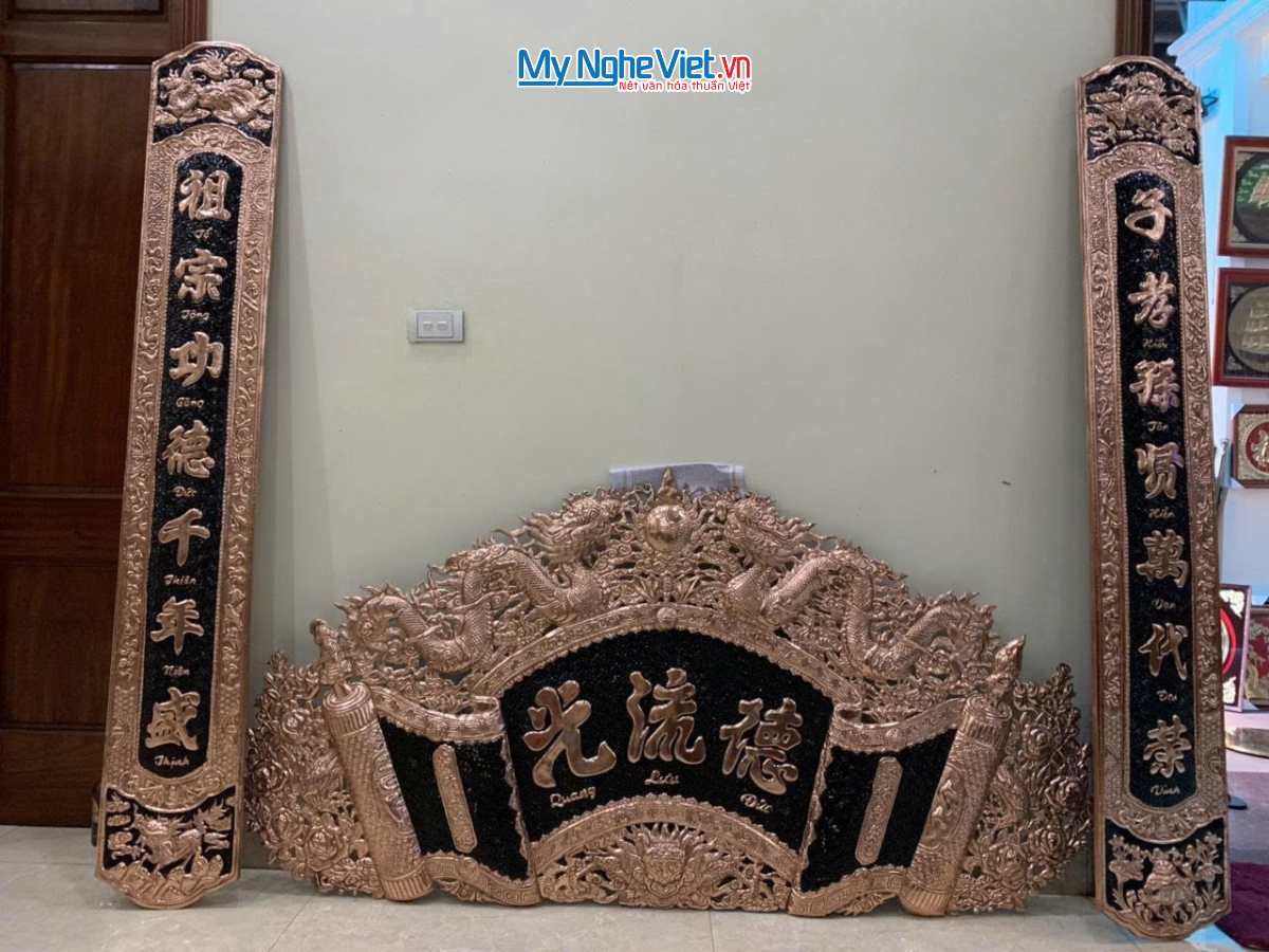 Hoành phi câu đối đồng - Cuốn thư câu đối