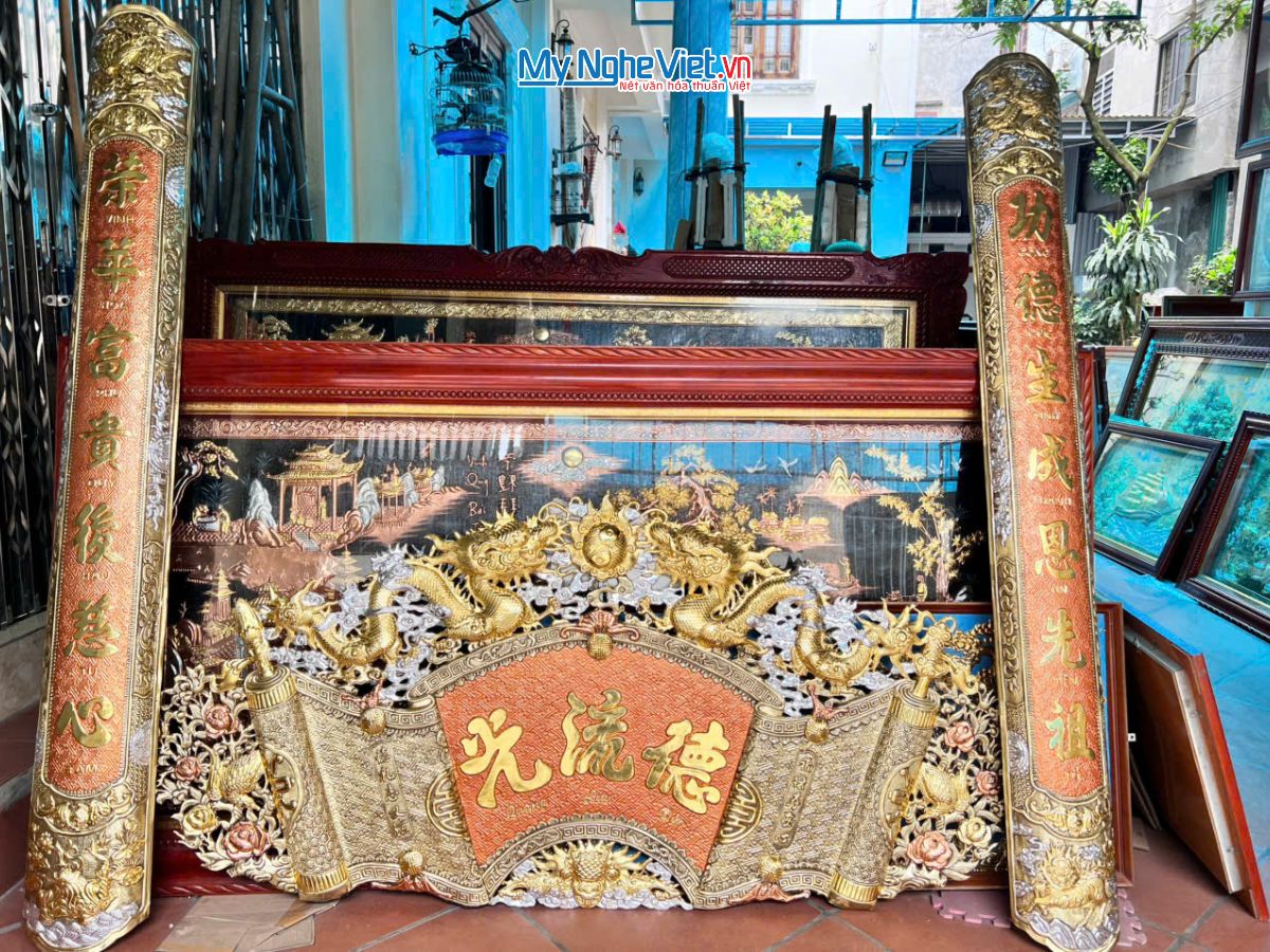 Hoành phi câu đối đồng - Cuốn thư câu đối