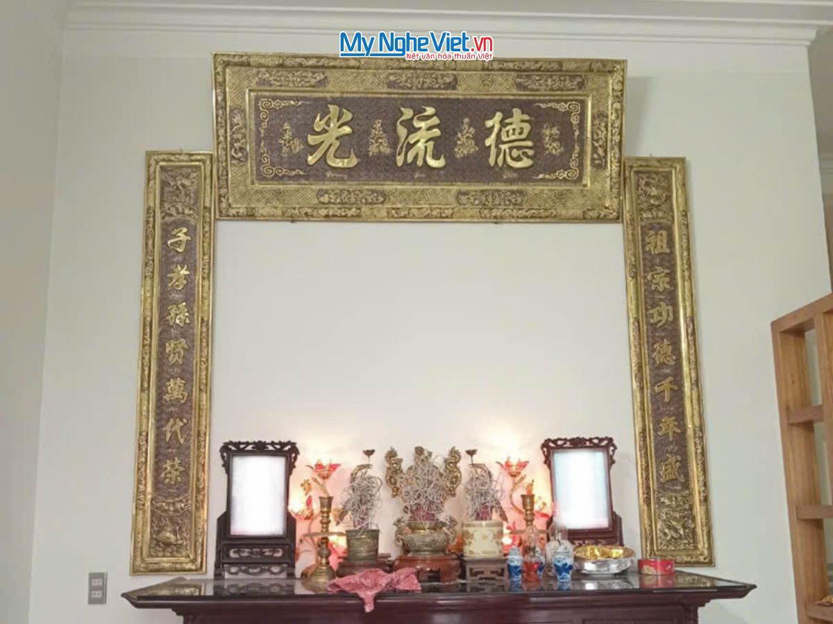 Hoành phi câu đối đồng - Cuốn thư câu đối