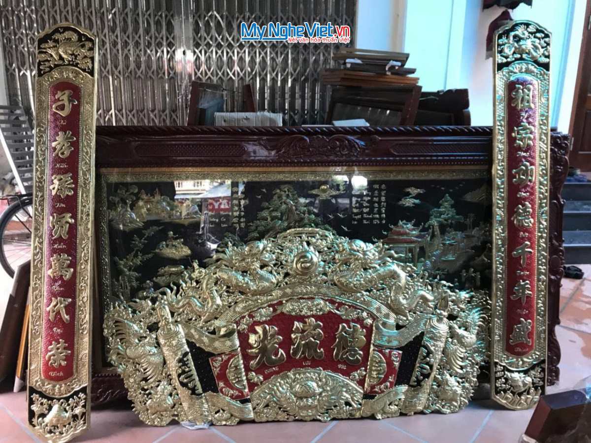 Hoành phi câu đối đồng - Cuốn thư câu đối