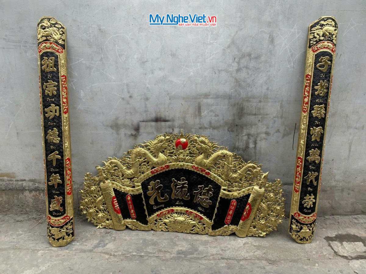 Hoành phi câu đối đồng - Cuốn thư câu đối