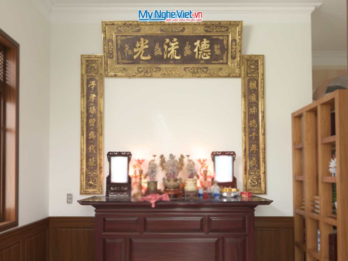 Hoành phi câu đối đồng - Cuốn thư câu đối