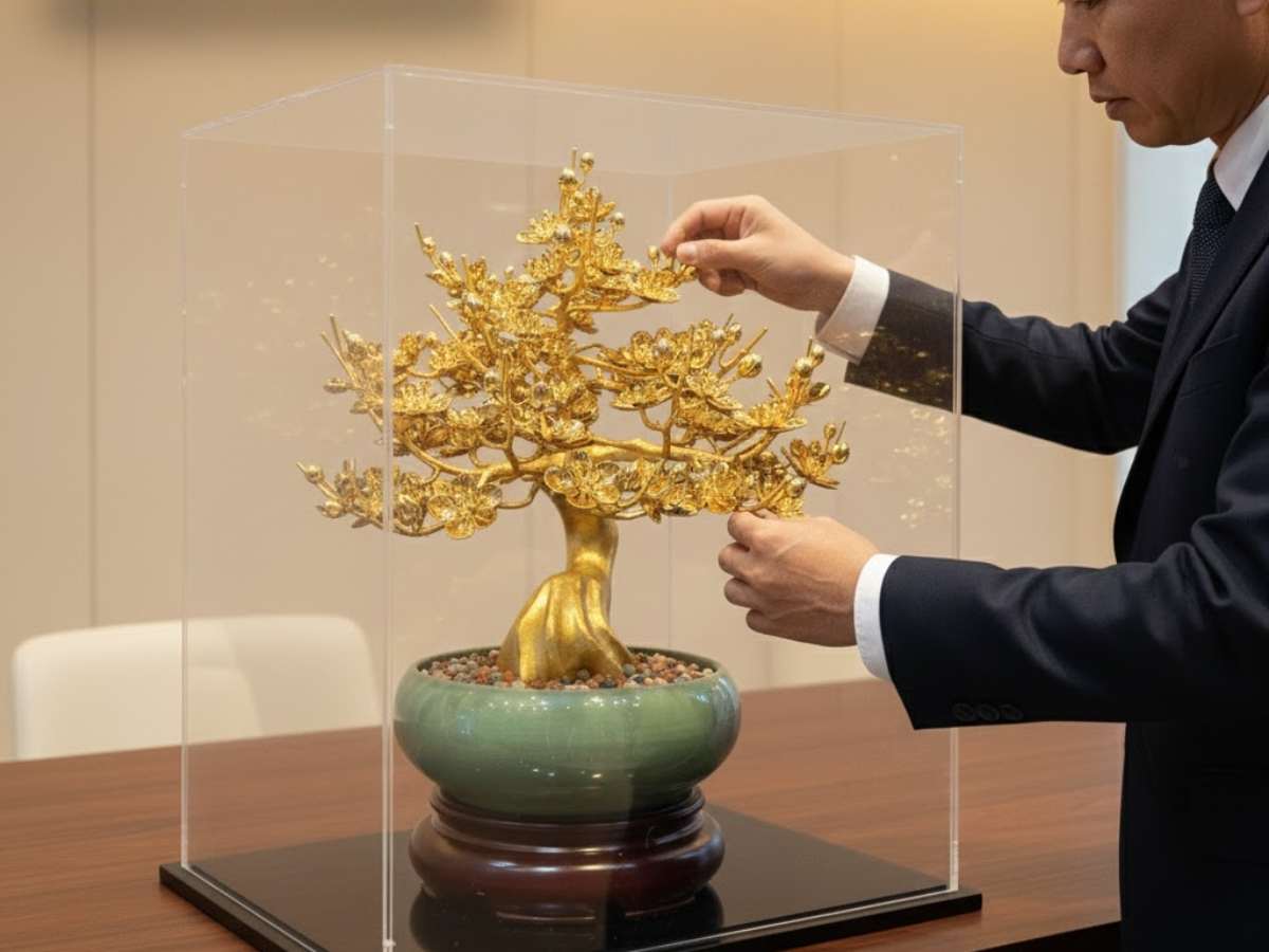 Cây Hoa Mai Đồng Mạ Vàng 24K MNVHD02