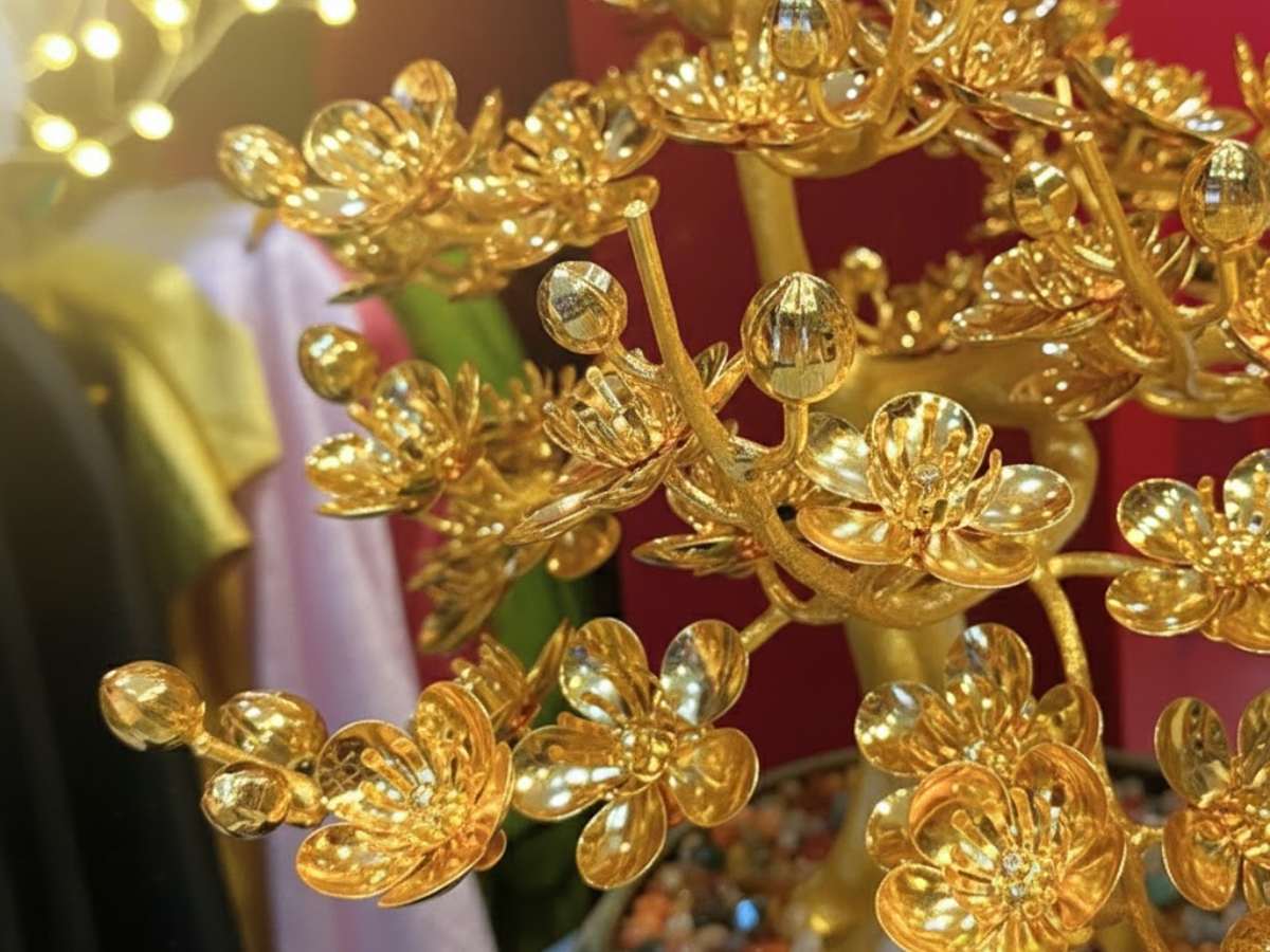 Cây Hoa Mai Đồng Mạ Vàng 24K MNVHD02