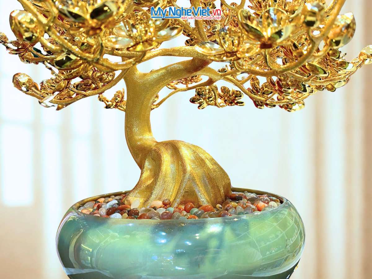 Cây Hoa Mai Đồng Mạ Vàng 24K MNVHD02