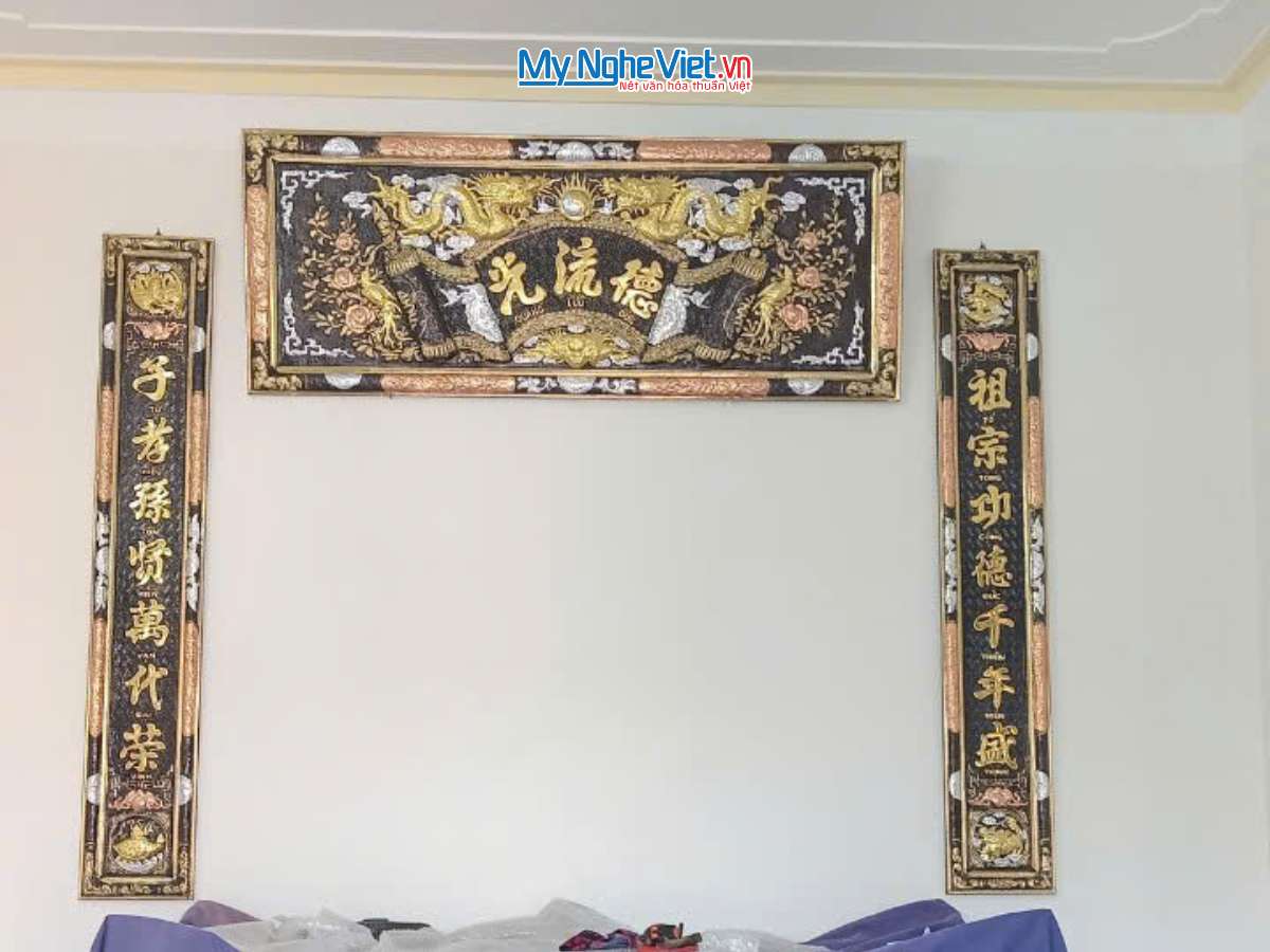 Hoành phi câu đối đồng - Cuốn thư câu đối