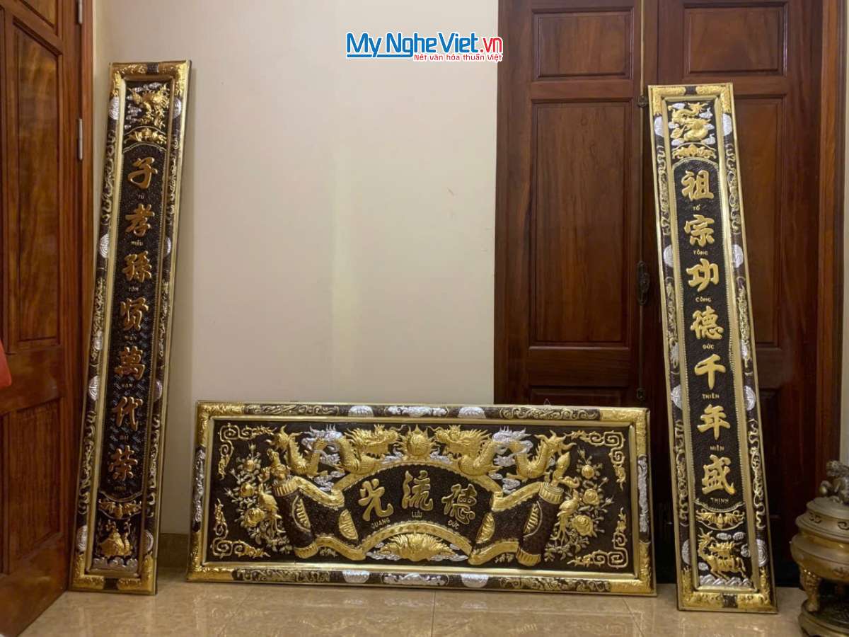 Hoành phi câu đối đồng - Cuốn thư câu đối