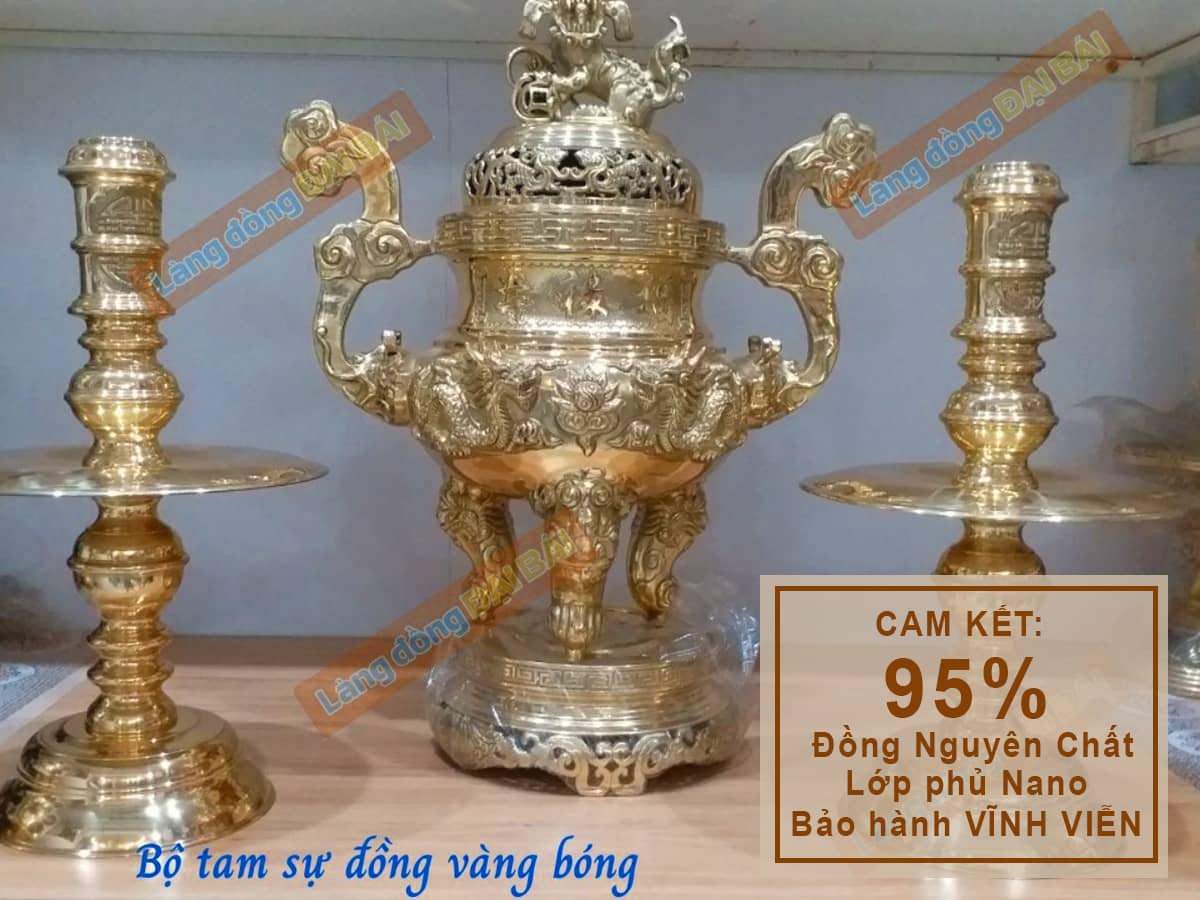 Bộ Tam Sự Đồng Vàng Đại Bái Bắc Ninh MNV-DD18/65V